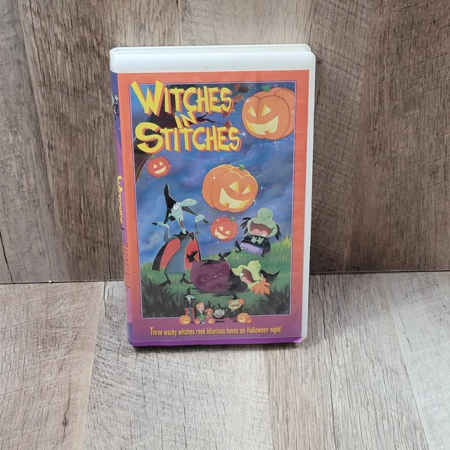 WITCHES IN STITCHES VHS Tape Children 90s Scary Spooky Cartoon OCCULT ...