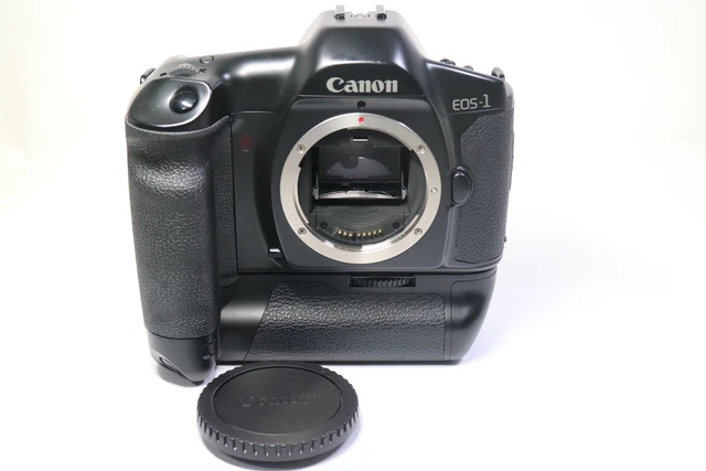 Near Mint Canon EOS-1 HS 35mm SLR Film Camera Body Only Black Made In Japan
