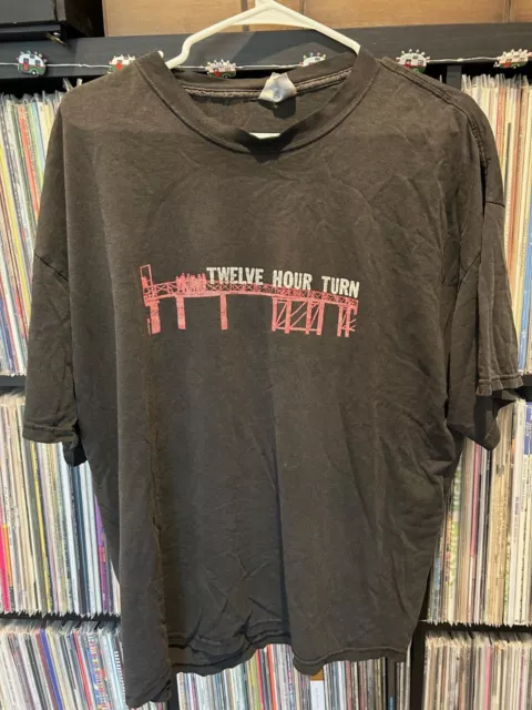 TWELVE HOUR TURN t-shirt XL vintage used NO IDEA RECORDS PUNK EMO SCREAMO SAETIA