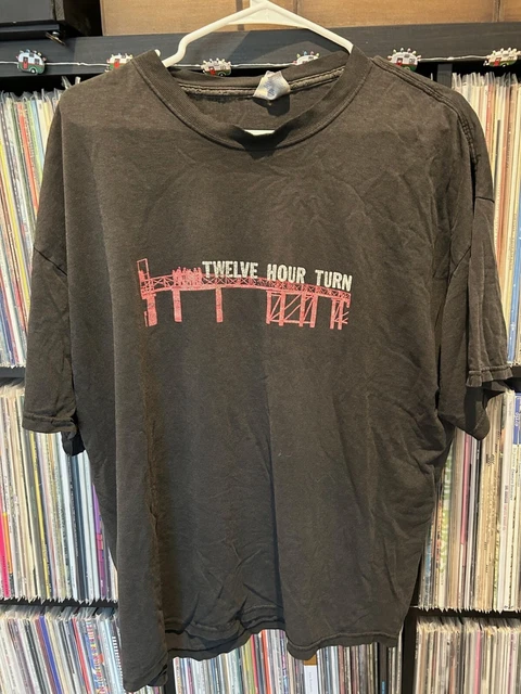 TWELVE HOUR TURN t-shirt XL vintage used NO IDEA RECORDS PUNK EMO SCREAMO SAETIA