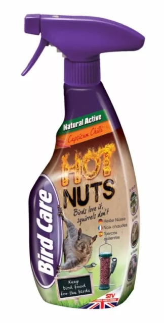 Squirrel Repellent Spray Hot Nuts Chilli Pest Deterrent Defenders 750ml