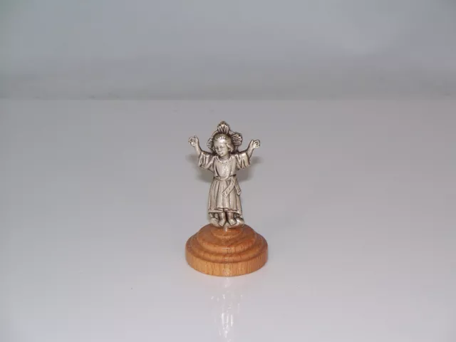 Metall Figur Miniatur JESUSKIND AUF SOCKEL H 5 cm neu. Christkind Christuskind