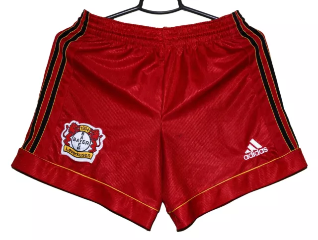 Bayer Leverkusen 1998/2000 Home Football Shorts Jersey Adidas Size S Adult