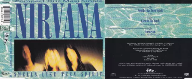 Nirvana - Smells Like Teen Spirit (3 Track Maxi CD)