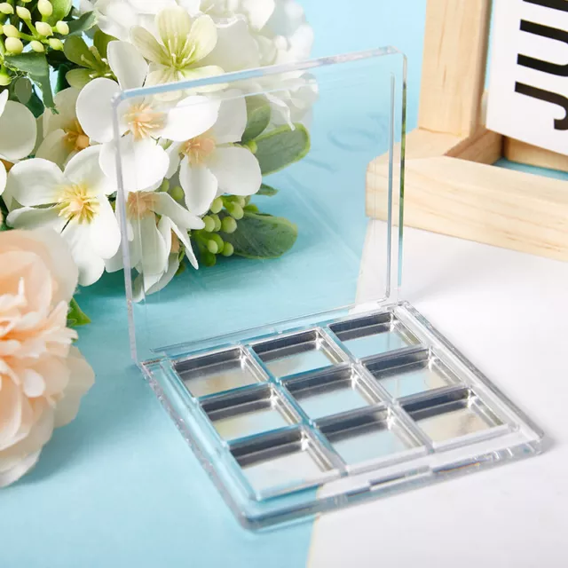 9 Grids Empty Eyeshadow Palette Eye Makeup Storage Dish DIY Eye Shadow T~m'