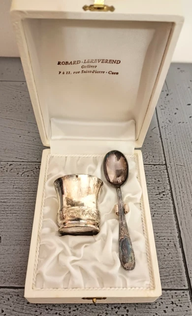 Cuillère à oeuf en argent massif poinçon minerve décor empire | Selency