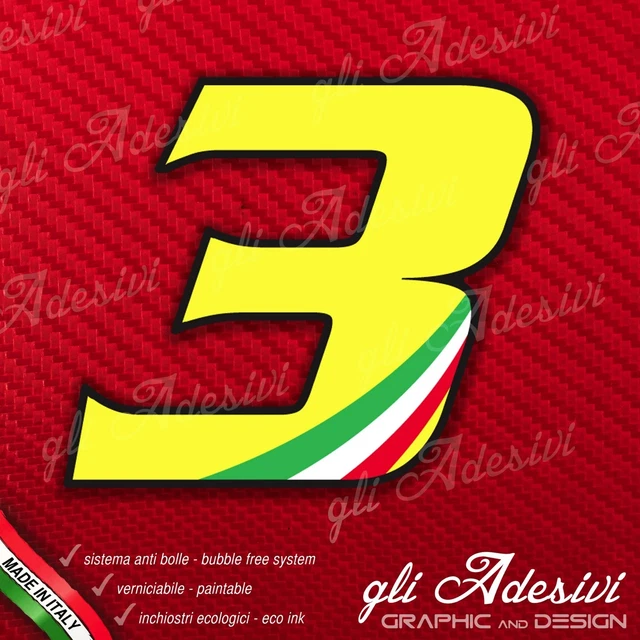 AUTOCOLLANTS NUMÉRO 7 Moto Voiture Cross Course Rouge & Tricolore 15 CM - Foto 8