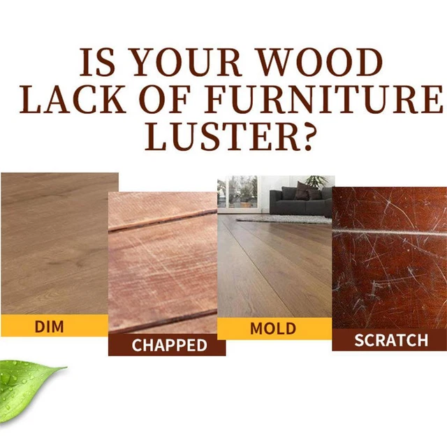 Esmalte de cera de abejas multiusos de madera natural para muebles piso P9H8