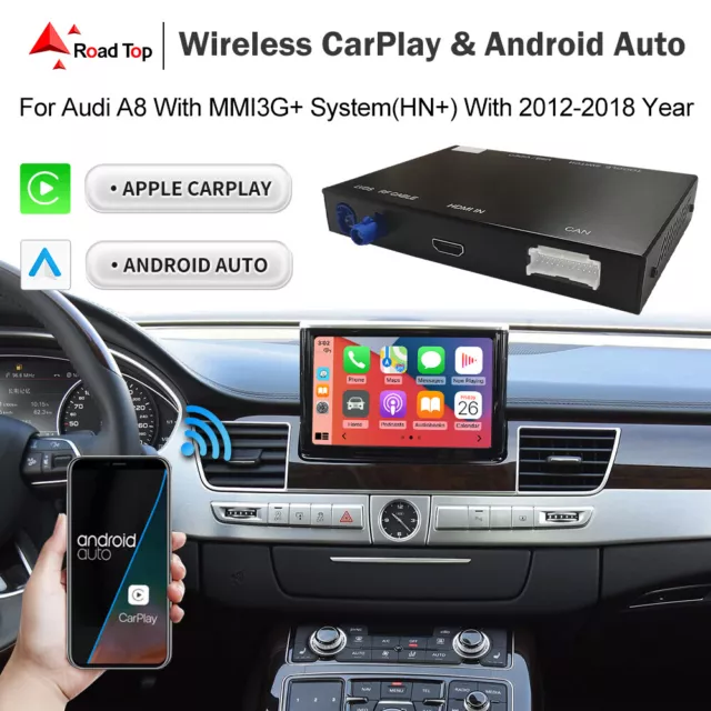 Wireless CarPlay Android Auto für Audi A8 MMI 2012-2018 mit Mirror Link AirPlay
