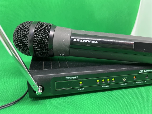 Sennheiser Trantec Freeport Wireless Hand Microphone AndDiversity Receiver EM1-E
