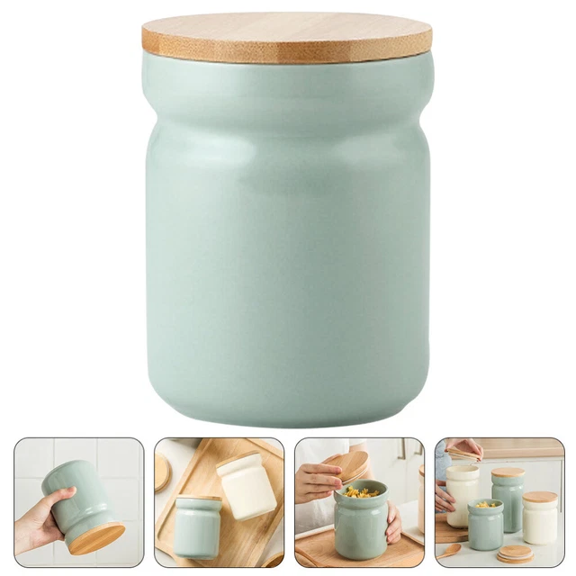 Porcelain Tea Tin Mini Candy Canister Bulk Jars Ceramic Tea Set Storage Tank