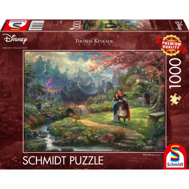 GIOCHI SCHMIDT DISNEY Mulan Thomas Kinkade puzzle adulto 1000 pezzi EUR ...