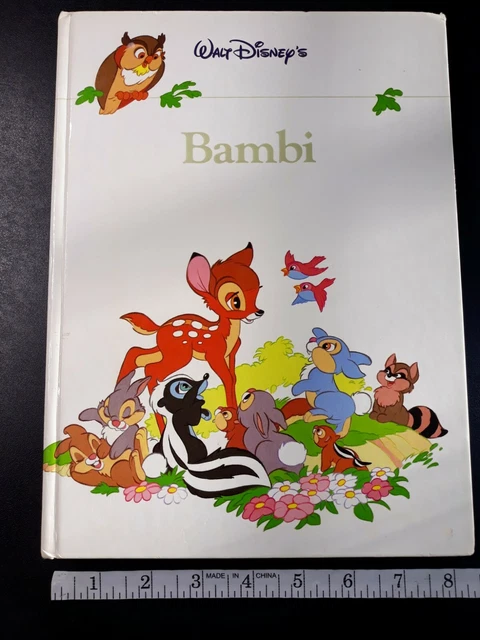 Large Board Book WALT DISNEYS BAMBI childrens coffee table size West Germany