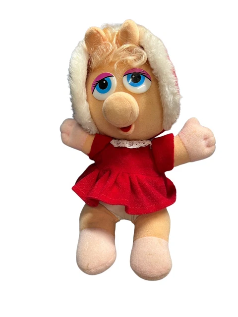 Baby Miss Piggy 1988 MCDONALDS JIM HENSON'S MChristmas Dress Muppets Dirty Butt
