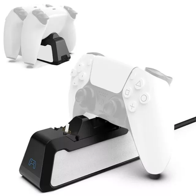 For Playstation 5 PS5 Controller Dual Fast Charging Dock Station Charger Stand