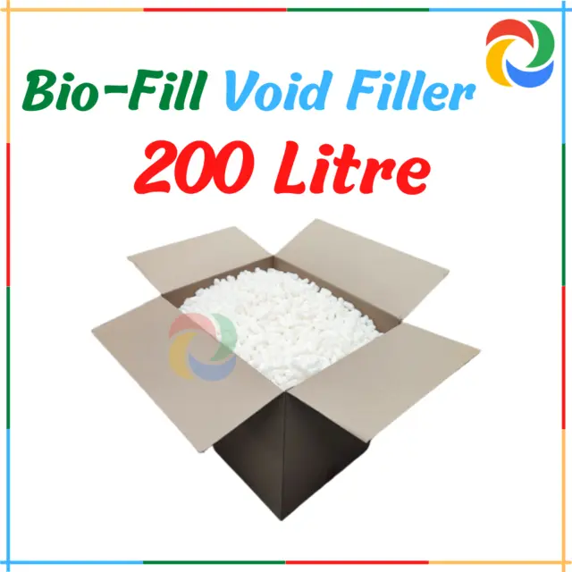 200 Litre ECO Bio Fill Void Filler Loose Packing Peanuts Biofill Cushioning