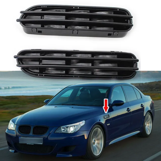 M5 Side Fender Air Flow Vents Grille Grill for BMW 5 Series E39 E60 E61