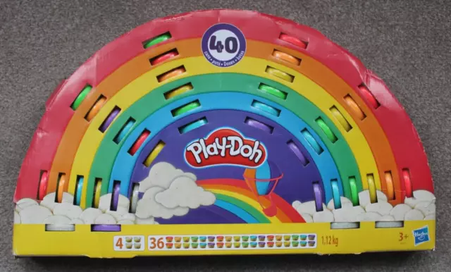 PLAY-DOH - Ultimate Rainbow - Complete Modelling Kit - 40 Pots - 3 Tools