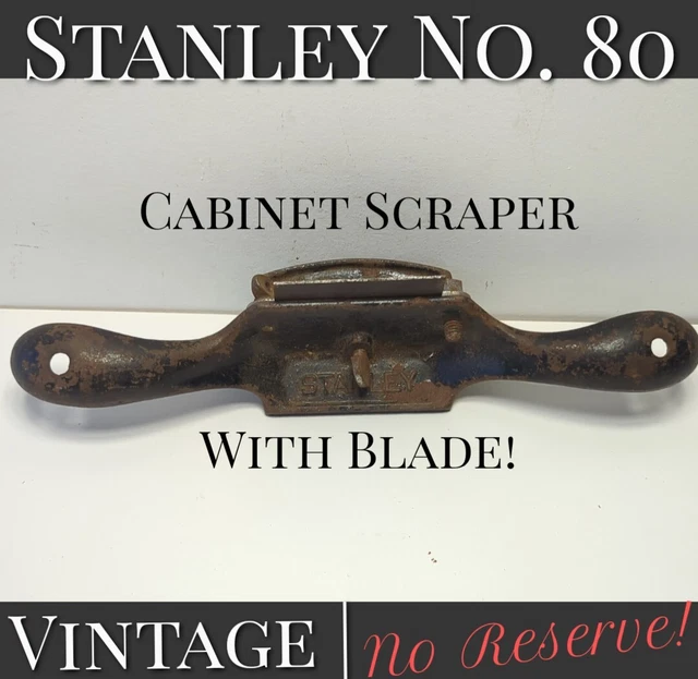 ✨VINTAGE✨ Stanley  No. 80 Cabinet Scraper Plane With Blade ✯Collectable✯
