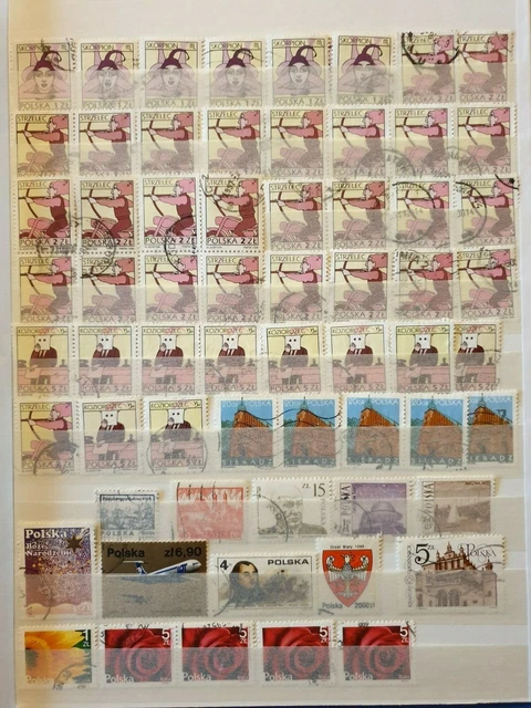95 Briefmarken Polen Polska Lot Konvolut Sammlung aus privater Auflösung