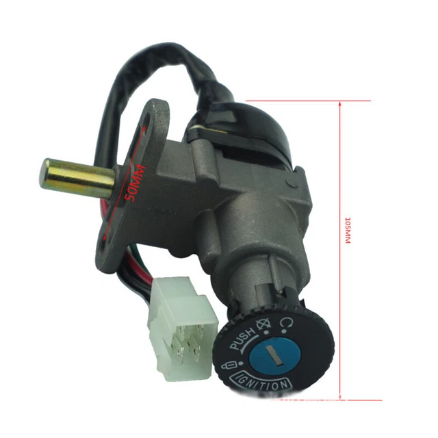 Modified Motorcycle Bike Fuel Gas Cap Ignition Switch Seat Lock Key Universal