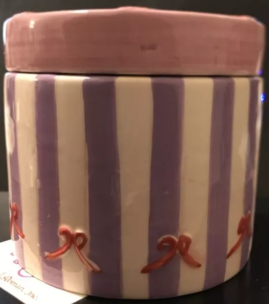 Becky Denny Just Between Us Girls RED HAT SOCIETY Ceramic Round Lidded Box