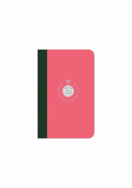 Flexbook Smartbook Foderata 160 Pagine Copertina Ecocarta 9*14cm/foderata/rosa