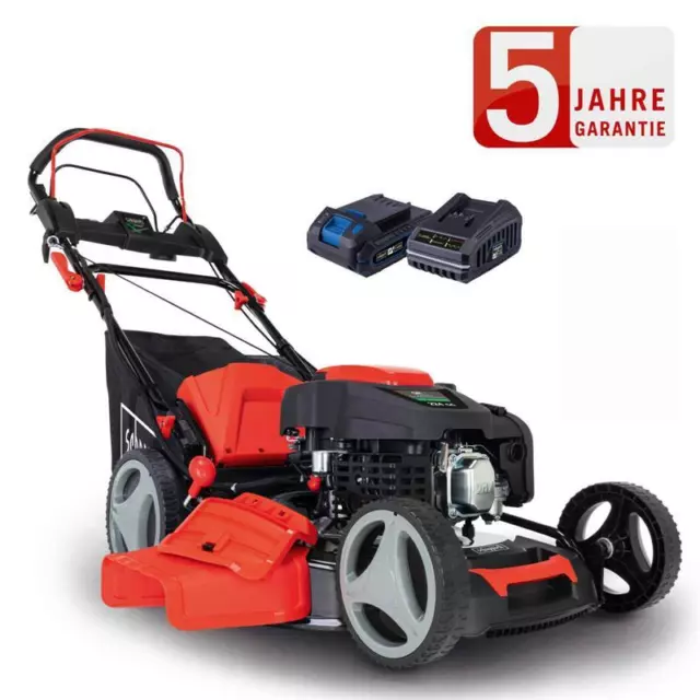 Scheppach Benzin Rasenmäher MS225-53E 6PS mit Antrieb + E-Start 53cm