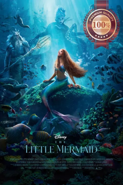 The Little Mermaid 2023 Disney Original Cinema Movie Film Print Premium Poster
