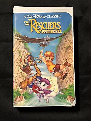 The Rescuers, and The Rescuers Down Under Black Diamond (VHS, 1991)