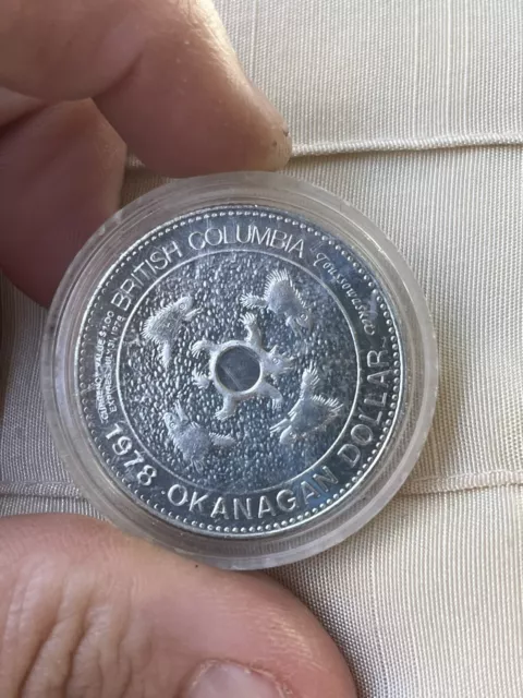 1978 British Columbia Okanagan Nicola Dollar Indian Heritage series $1 Token 2