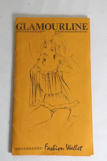 VINTAGE 1960's FASHION GLAMOUR WEAR LINGERIE BY GLAMOURLINE PRICE LIST GREAT ART