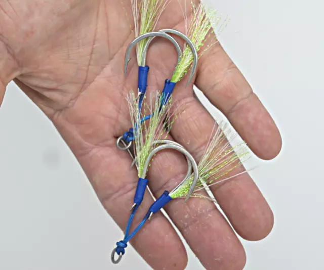 Assist Hooks-For Slow/Fast Jigs,Glow,Light,Extra Strong