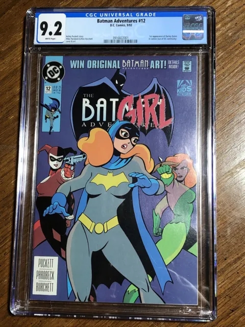 Batman Adventures #12 1st Harley Quinn CGC 9.2 White Pages DC 1993 appearance