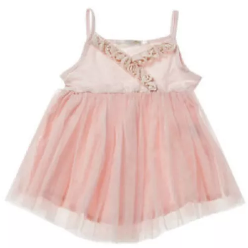 Baby Girl Rose Pearl Beaded TulleTutu Designer Kidz Party Dress  Formal Wedding