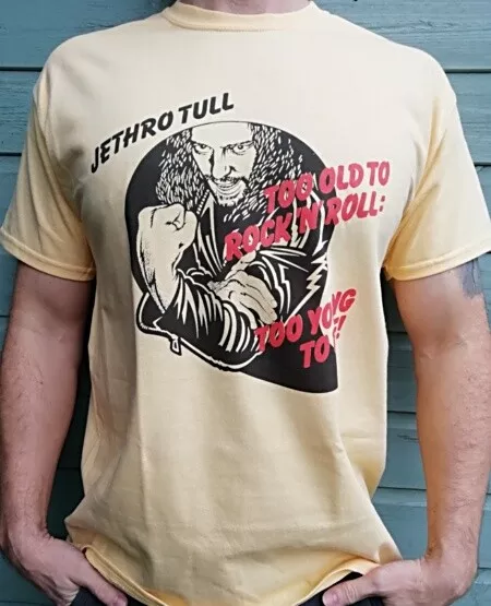 Jethro Tull Too Old To Rock T Shirt Folk Prog Rock Music Steeleye Span Yes V069