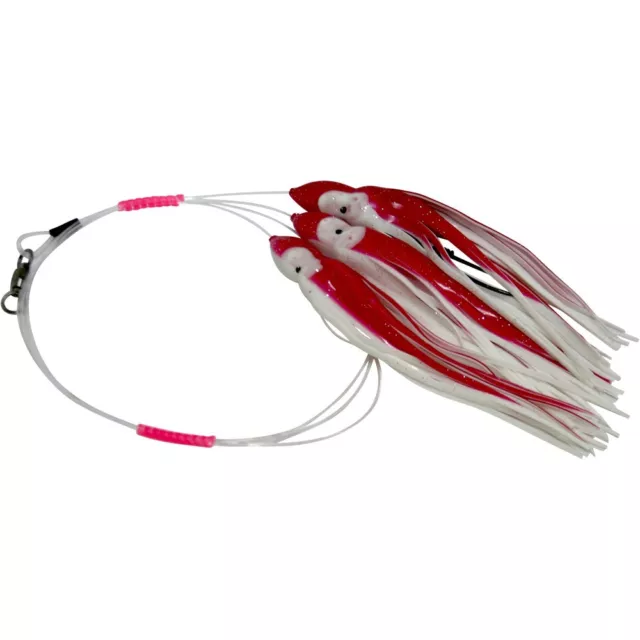 Daisy Chain Leader - Red & White - Marlin, Tuna, Mahi, Whaoo, Sailfish, Ono