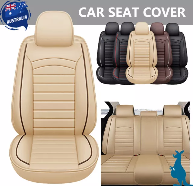 For Lexus Luxury PU Leather Car Seat Covers Premium Cushion Full Set/2 Front Row