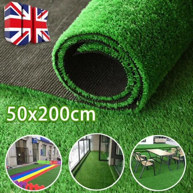 10mm Artificial Grass Garden Turf Offcut Roll End Realistic Lawn Fake Mat Carpet 2