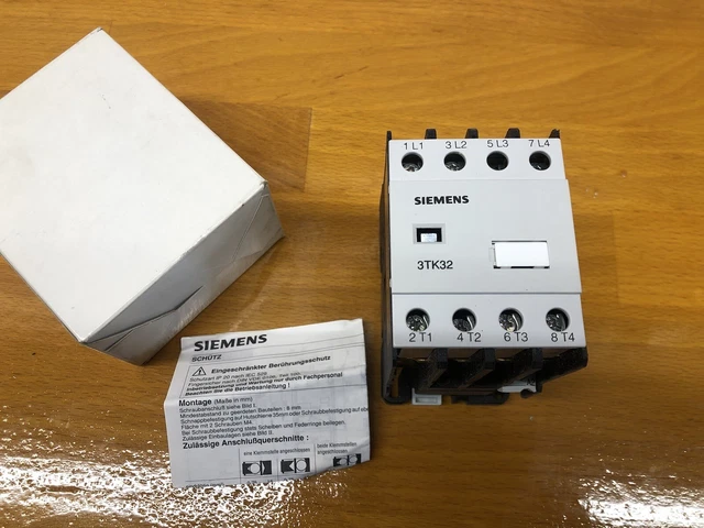 NUOVO SIEMENS Schütz 3TK3240-0A Contactor 4 NO 3TK32 3TK3972-0AC2 24 V protezione carico 