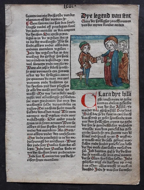 Inkunabel,Jacobus De Voragine Legenda Aurea Deutsch,Köln,Von Renchen,1485,Rar