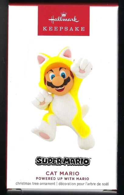 2023 HALLMARK NINTENDO Super Mario Powered Up With Mario Cat Keepsake