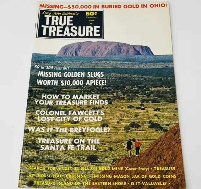 1969 True Treasure Hunting Magazine Metal Detecting Golden Slugs Missing Gold