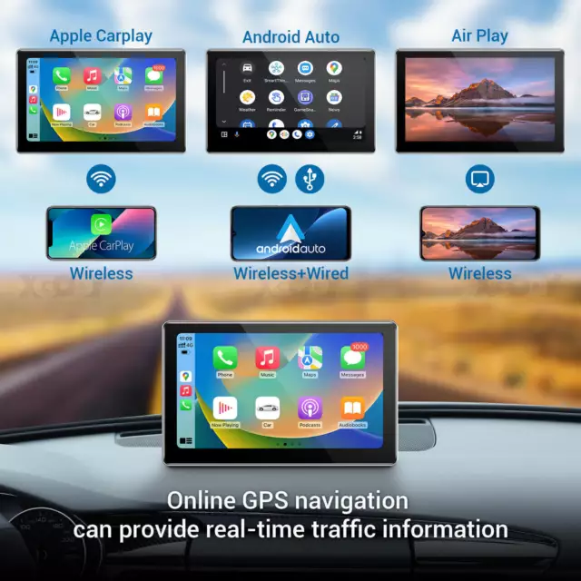 XGODY 7 Zoll 4K Dashcam Carplay Car DVR Kamera Touch Screen Fit Android IOS GPS 2