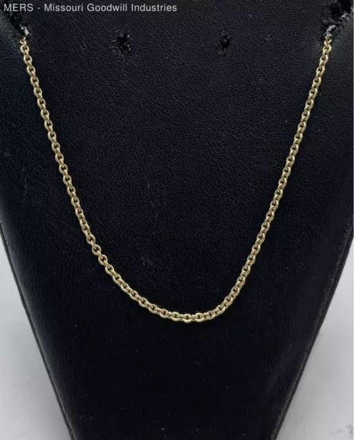 18" 14K Yellow Gold Necklace - 3.56 Grams