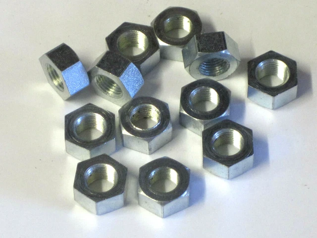 12 Nut Set 3/8" x 26" CEI BAR CUT Triumph Norton BSA 40-0483 60-4261 40-0123