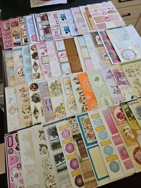 50 A4 MIXED Die Cut Card Topper Sheets For Card Making £13.99 - PicClick UK