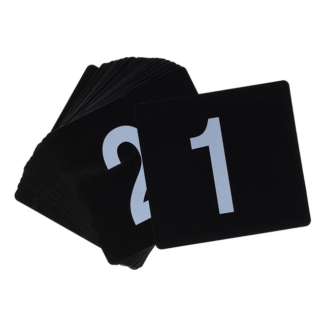 Lot De 10 Cartes Numérotées En Plastique Pour Tables - Nombres 1 à 10 - Mariage, Banquet, Restaurant