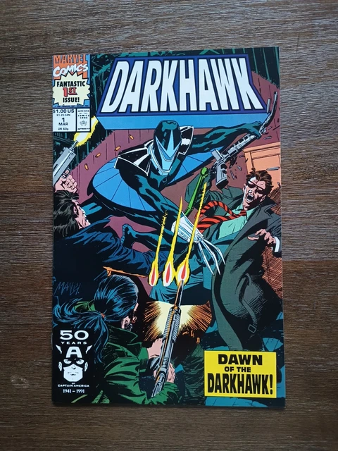 Darkhawk #1 1991 Marvel 1st App Origin Darkhawk Mike Manley Danny Fingeroth (A)