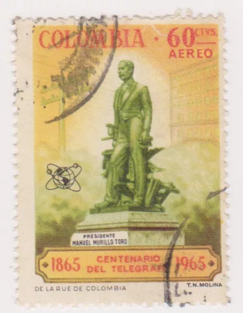 (COA-225) 1965 Colombia 60c air telegraph (C)